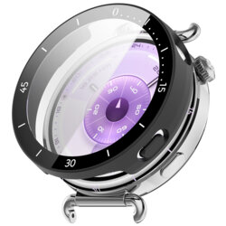 [Pachet 360°] Husa + folie Huawei Watch GT 6 41mm Techsuit Defense Bezel, negru mat