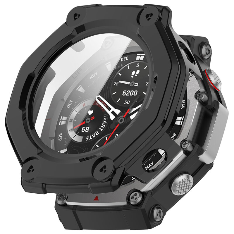 [Pachet 360°] Husa + folie Amazfit T-Rex 3 Techsuit Defense, negru