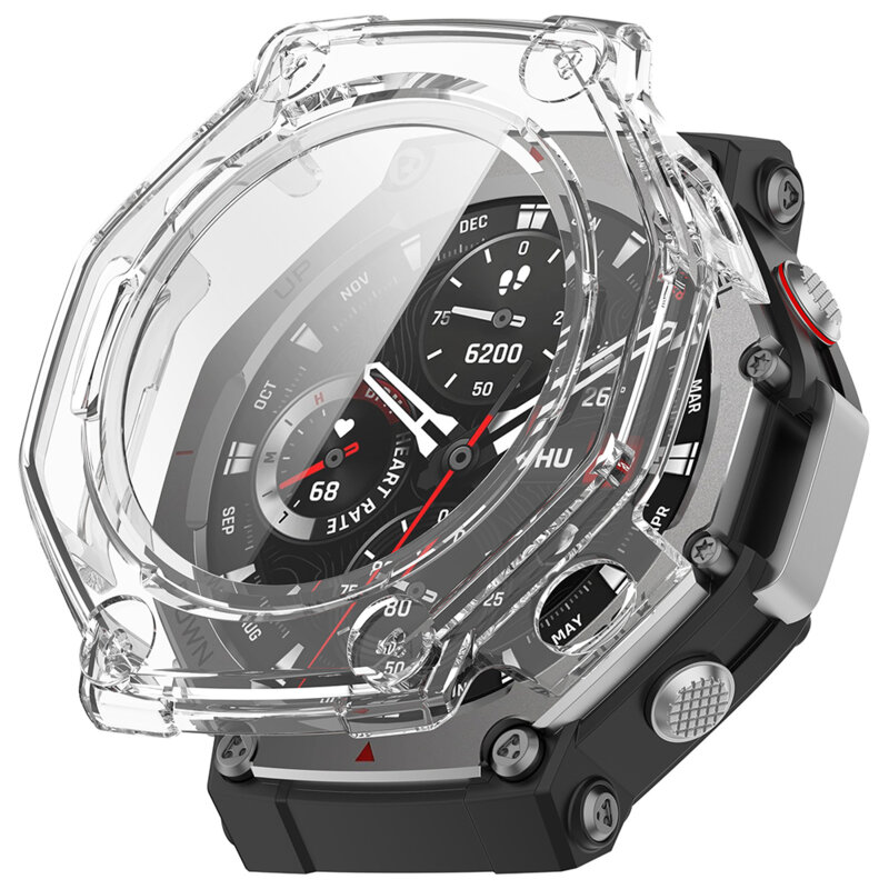[Pachet 360°] Husa + folie Amazfit T-Rex 3 Techsuit Defense, transparenta