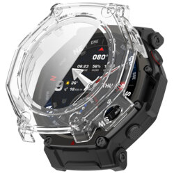 [Pachet 360°] Husa + folie Amazfit T-Rex 3 Pro Techsuit Defense, transparenta