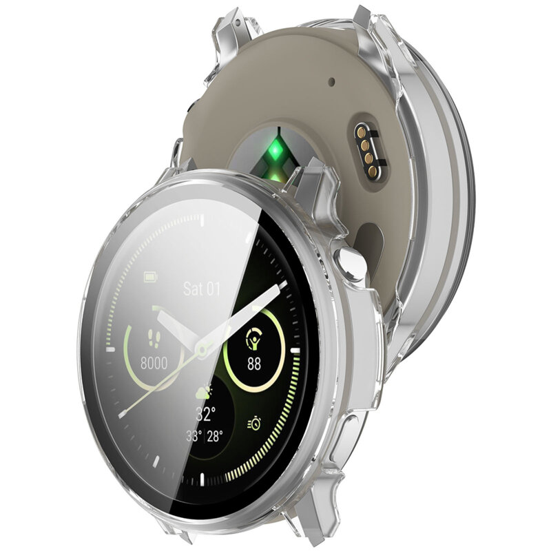 [Pachet 360°] Husa + folie Garmin Venu 4 41mm Techsuit Defense, transparenta