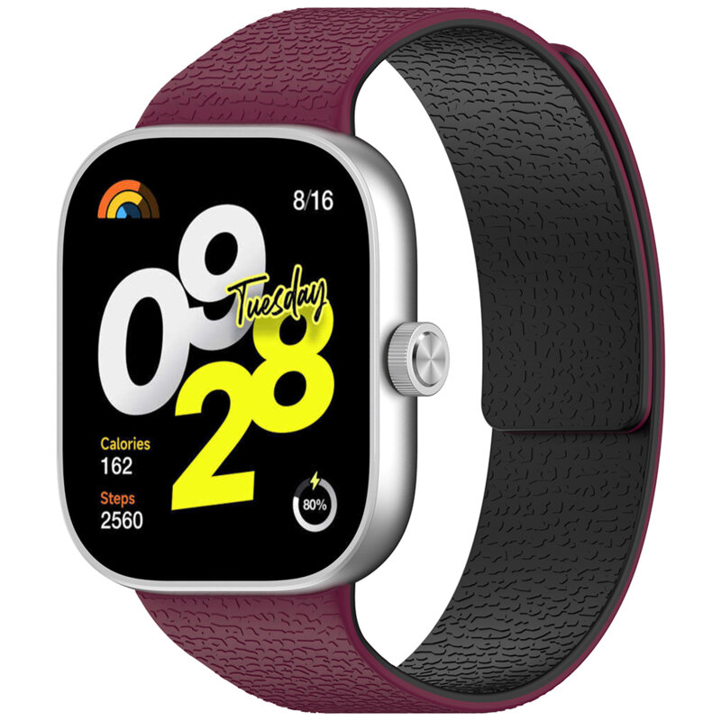 Curea Xiaomi Mi Band 8 Pro Techsuit, bordo, W016
