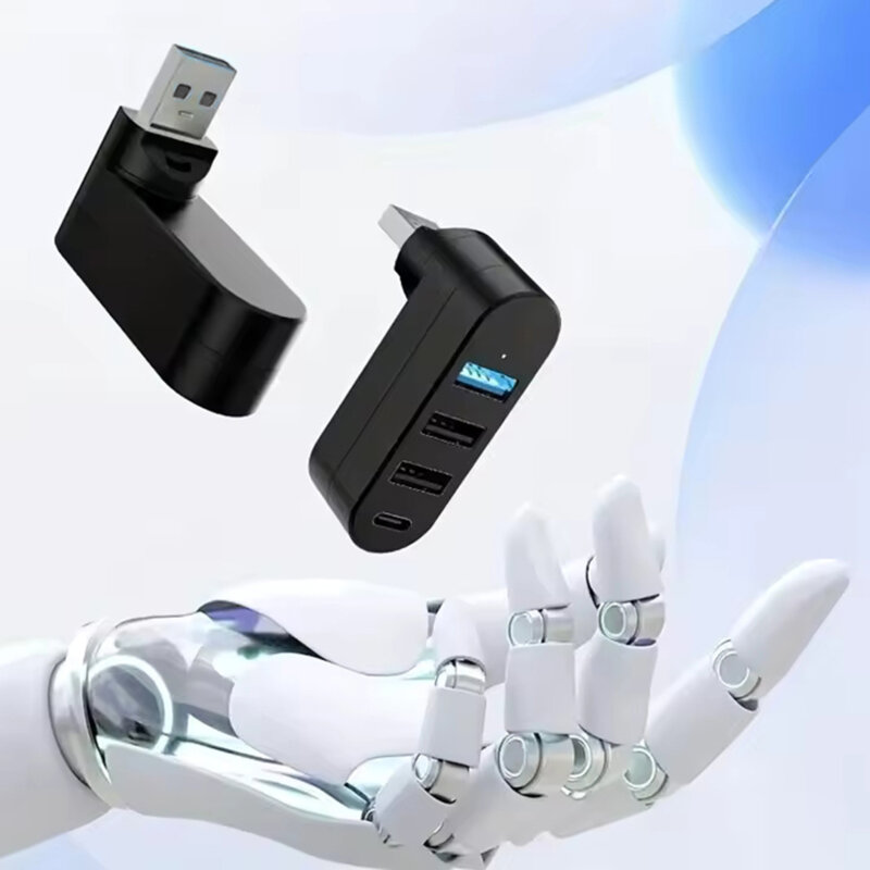 Hub USB la 3x USB, 1x Type-C Techsuit SplitterNode 180° H17