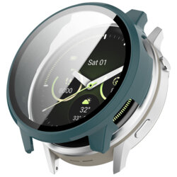 [Pachet 360°] Husa + folie Garmin Venu 4 45mm Techsuit Defense, verde inchis