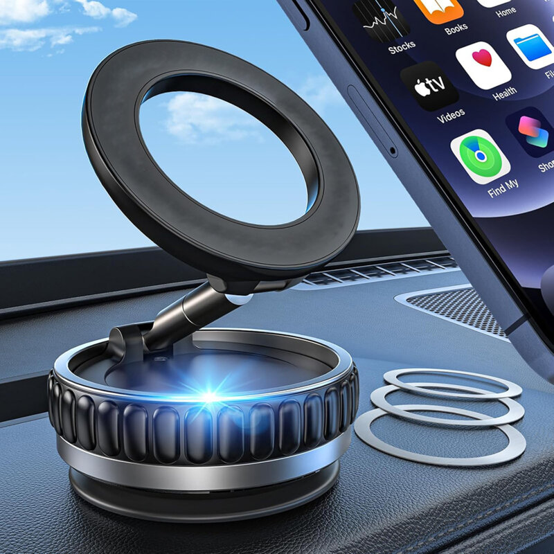 Suport auto magnetic premium, 360° Techsuit VacuumGripX S15