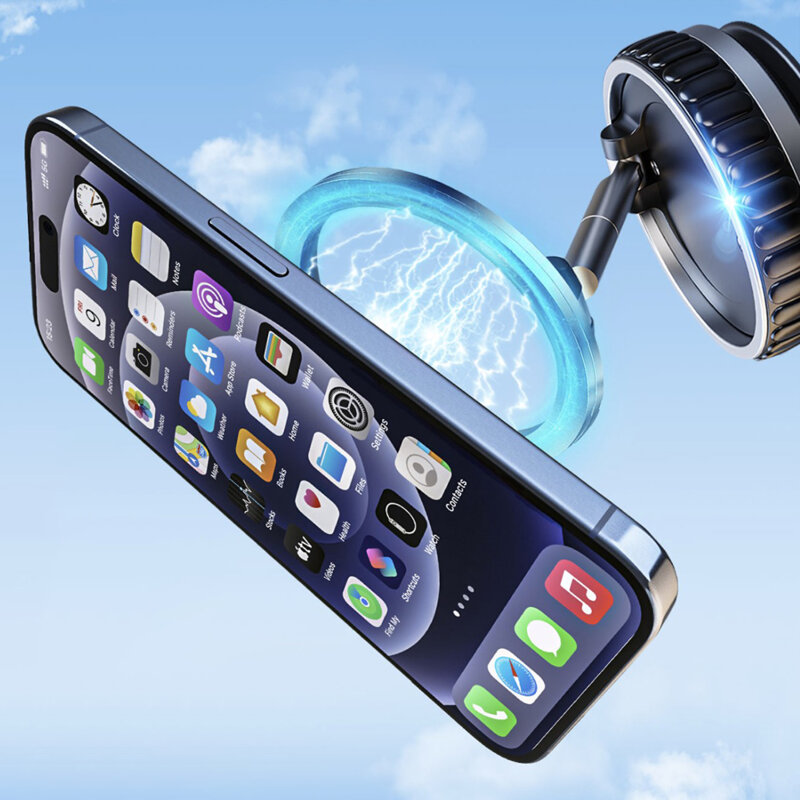 Suport auto magnetic premium, 360° Techsuit VacuumGripX S15