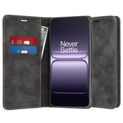Husa piele OnePlus Nord CE5 Techsuit Confy Cover, negru