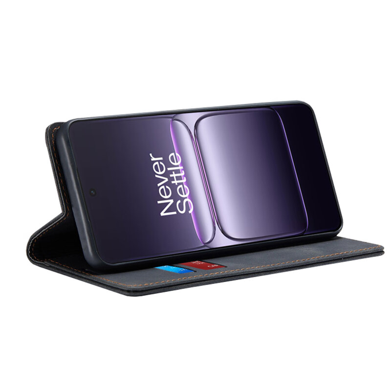 Husa piele OnePlus Nord CE5 Techsuit Confy Cover, negru