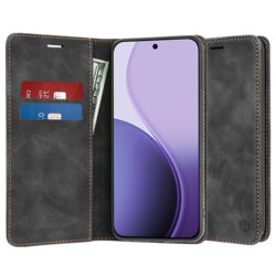 Husa piele Oppo Reno14 F Techsuit Confy Cover, negru