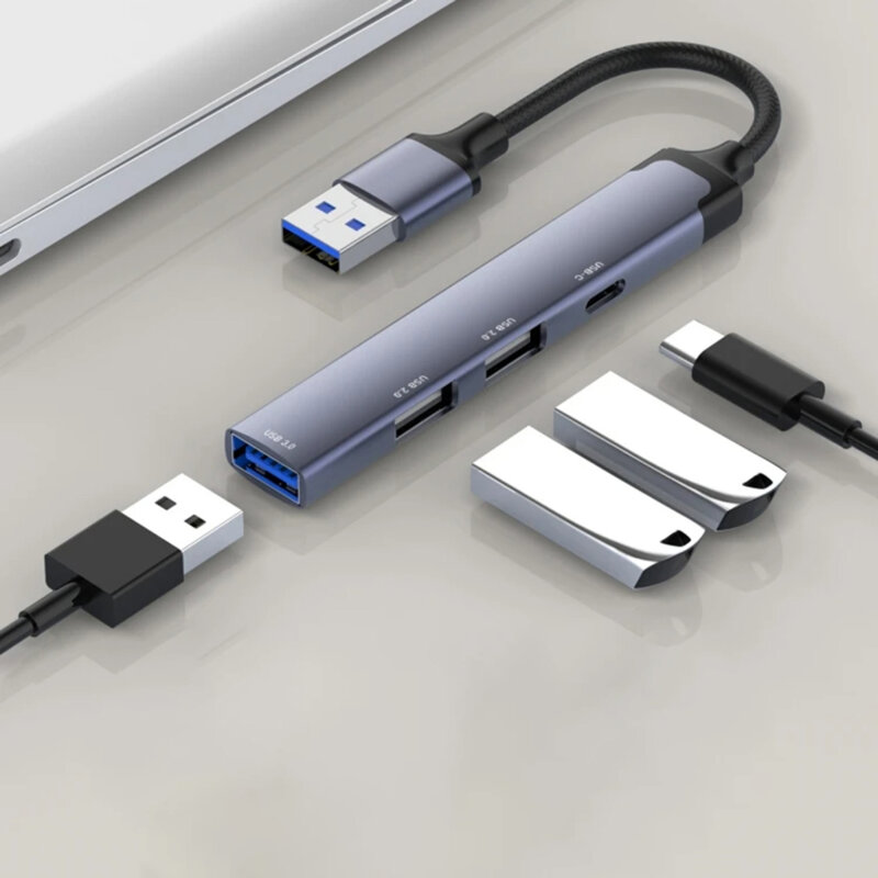 Hub USB la 3x USB, 1x Type-C Techsuit PolarisBridge H19