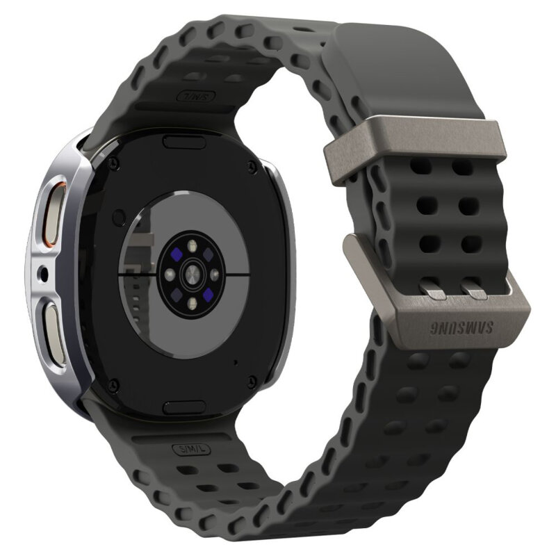 Rama protectie, bezel Samsung Galaxy Watch8 44mm Spigen, argintiu