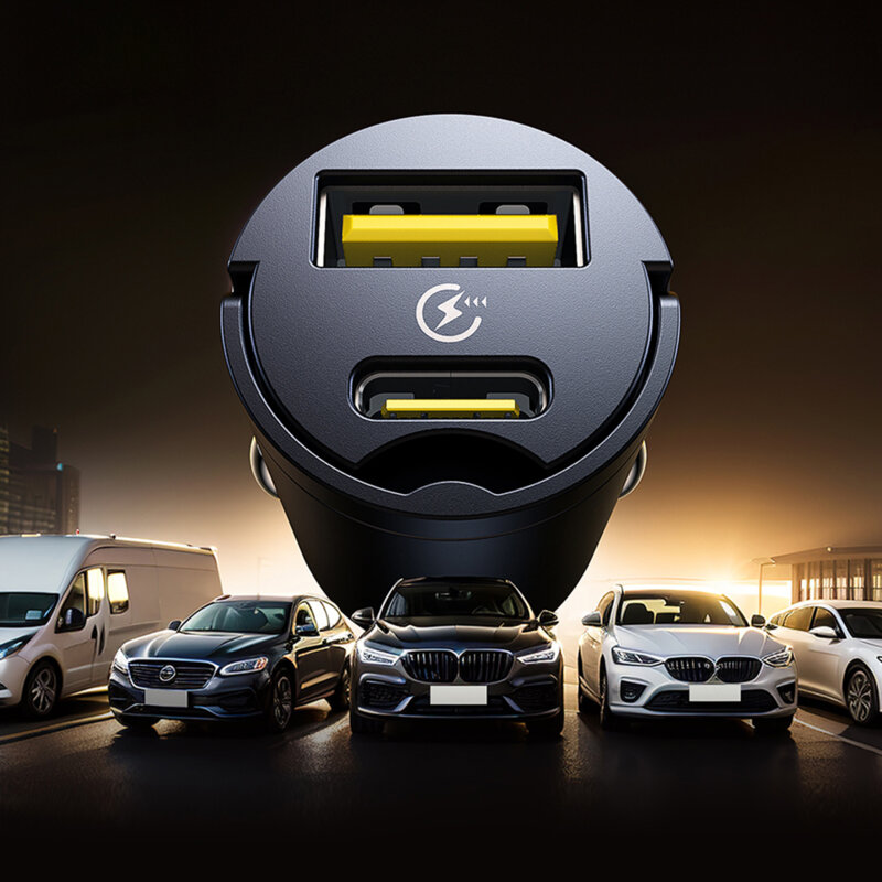 Mini incarcator auto USB Type-C 30W Baseus, C00035001121-02