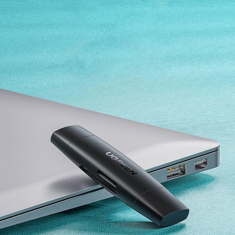 Card reader tip C/USB la SD/TF Ugreen, 5Gbps, negru, 80191