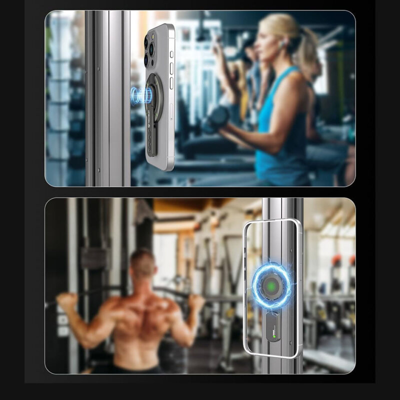 Suport MagSafe telefon 360° premium din aluminiu, Techsuit AluStandX SB1