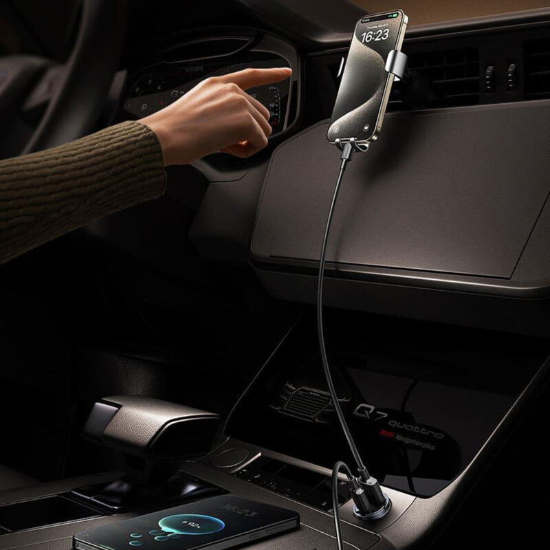 Mini incarcator auto Type-C 12V, 30W Baseus, C00035001121-03