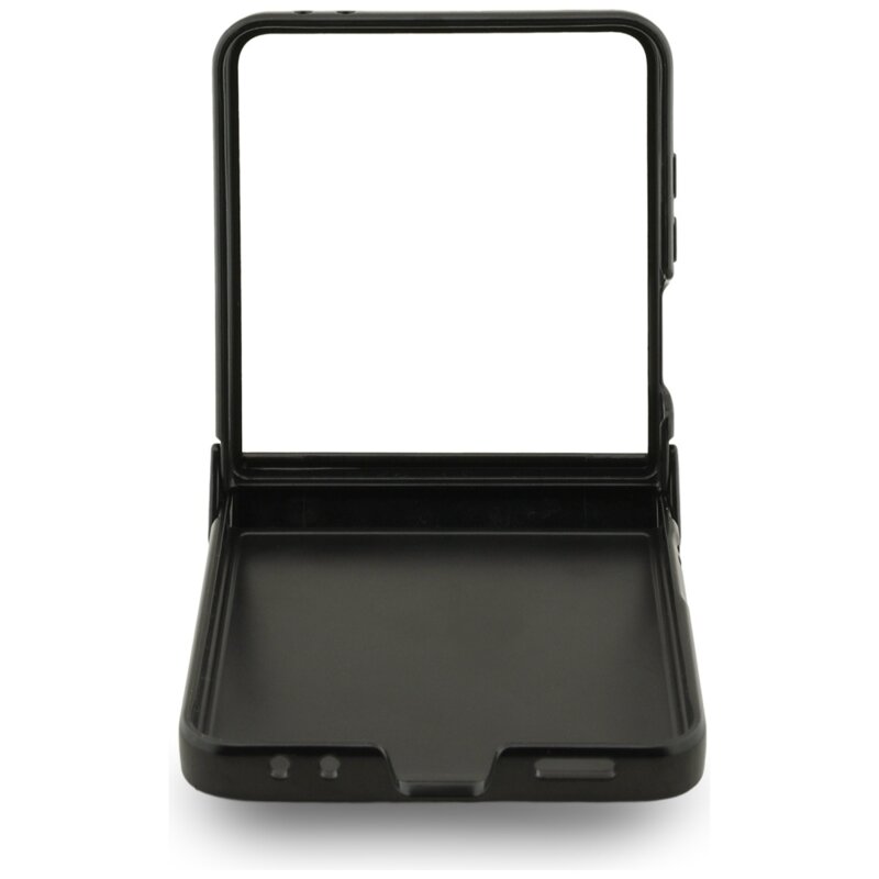 Husa originala Samsung Galaxy Z Flip7 Karl Lagerfeld Saffiano Karl&Choupette Pin, negru, KLHCZF7SAPKCNPK