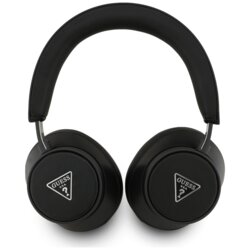 Casti bluetooth Guess Saffiano Triangle Logo, negru, GUBHC15PGMRTRK