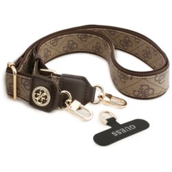 Lanyard telefon universal Guess 4G Strass Metal Logo, maro, GUUCNP4DGMW