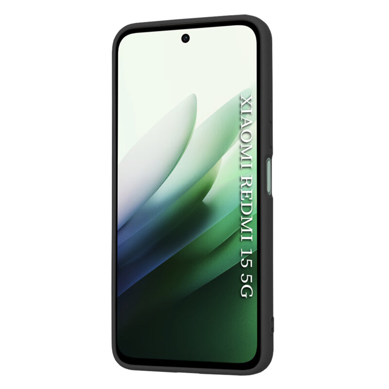 Husa silicon Xiaomi Redmi 15 5G Techsuit SoftFlex, negru