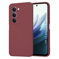 Husa silicon Xiaomi Redmi 15 4G Techsuit SoftFlex, bordo