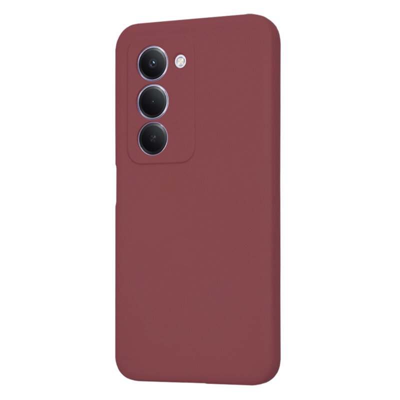 Husa silicon Xiaomi Redmi 15 4G Techsuit SoftFlex, bordo