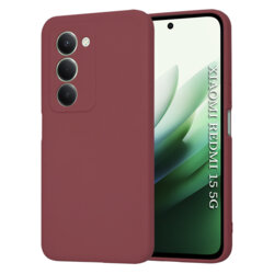 Husa silicon Xiaomi Redmi 15 5G Techsuit SoftFlex, bordo