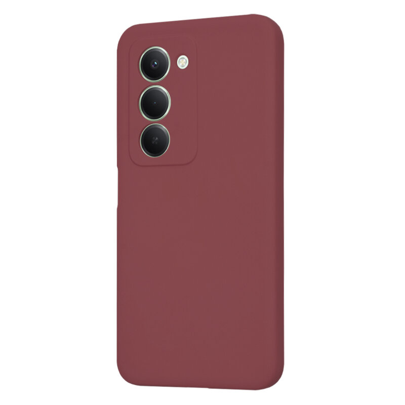Husa silicon Xiaomi Redmi 15 5G Techsuit SoftFlex, bordo