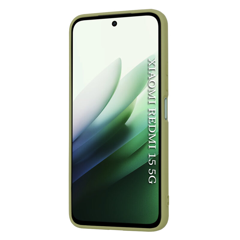 Husa silicon Xiaomi Redmi 15 5G Techsuit SoftFlex, verde
