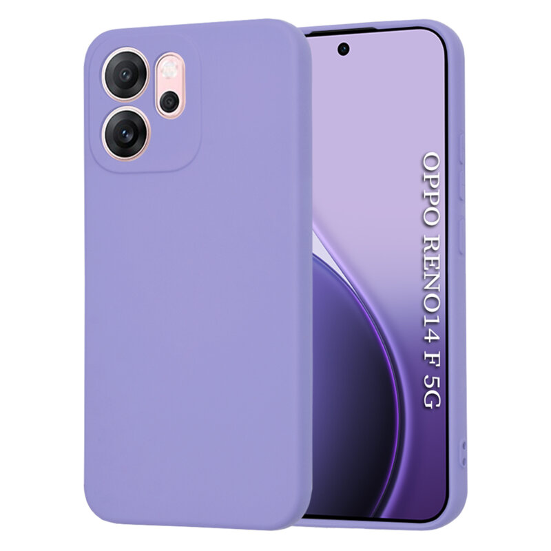 Husa silicon Oppo Reno14 F Techsuit SoftFlex, violet