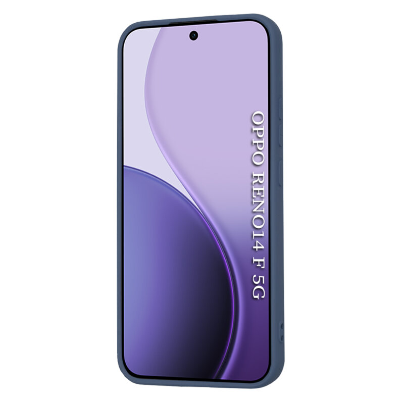 Husa silicon Oppo Reno14 F Techsuit SoftFlex, bleumarin