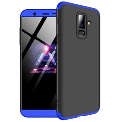 Husa Samsung Galaxy J8 2018 GKK 360 Full Cover Negru-Albastru