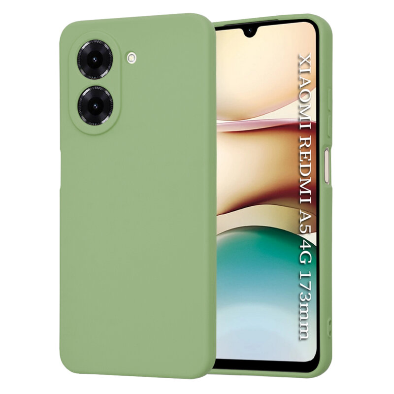 Husa silicon Xiaomi Redmi A5 4G (Standard) Techsuit SoftFlex, verde deschis