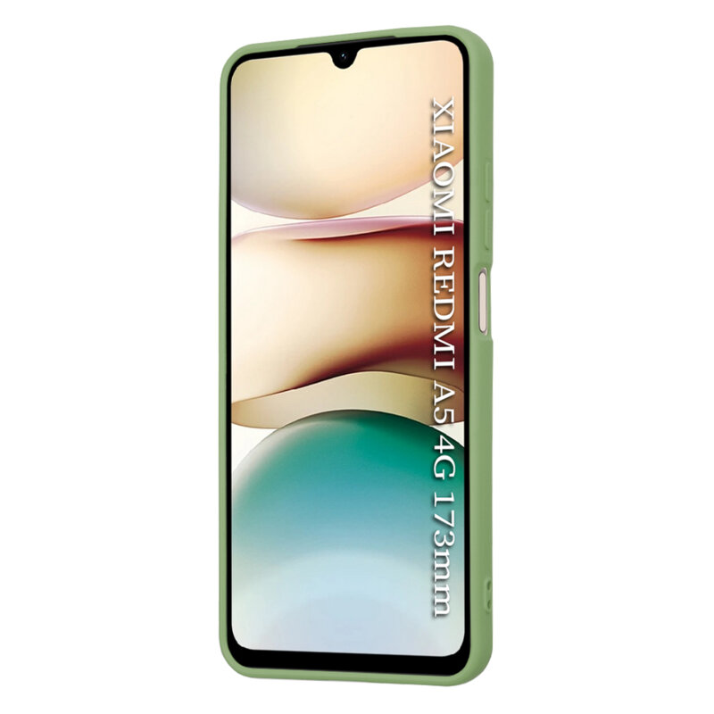 Husa silicon Xiaomi Redmi A5 4G (Standard) Techsuit SoftFlex, verde deschis