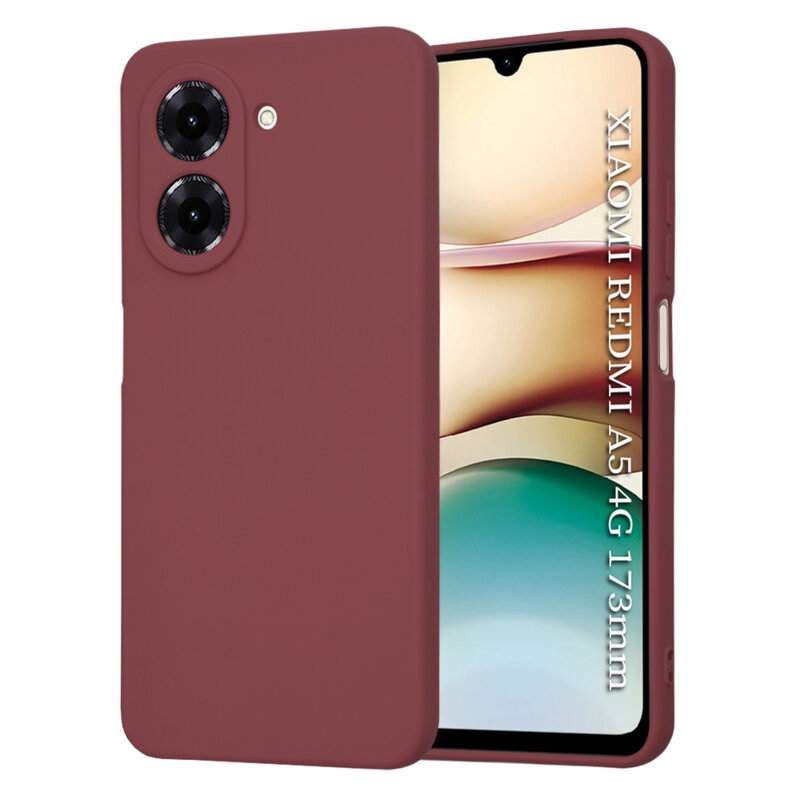 Husa silicon Xiaomi Redmi A5 4G (Standard) Techsuit SoftFlex, bordo