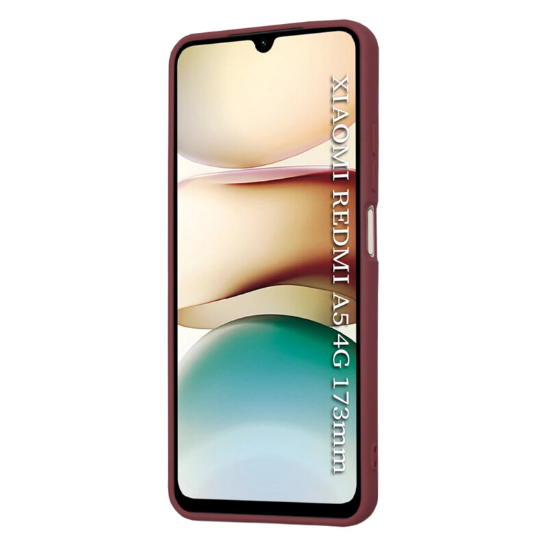 Husa silicon Xiaomi Redmi A5 4G (Standard) Techsuit SoftFlex, bordo