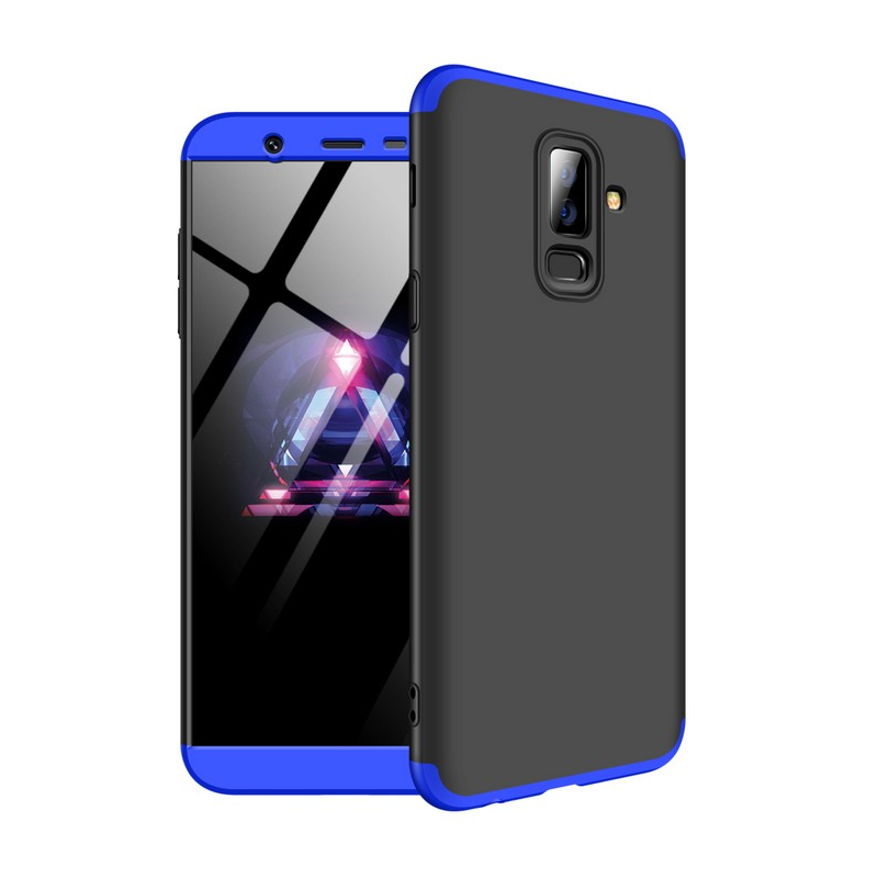 Husa Samsung Galaxy A6 Plus 2018 GKK 360 Full Cover Negru-Albastru