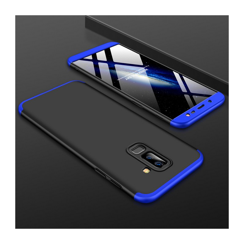 Husa Samsung Galaxy A6 Plus 2018 GKK 360 Full Cover Negru-Albastru