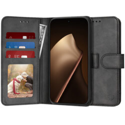 Husa 360 Xiaomi 15T Pro Techsuit Diary Book, negru