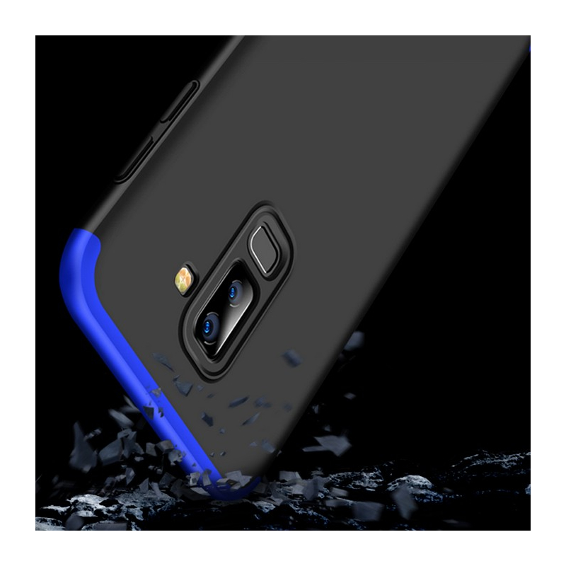 Husa Samsung Galaxy A6 Plus 2018 GKK 360 Full Cover Negru-Albastru