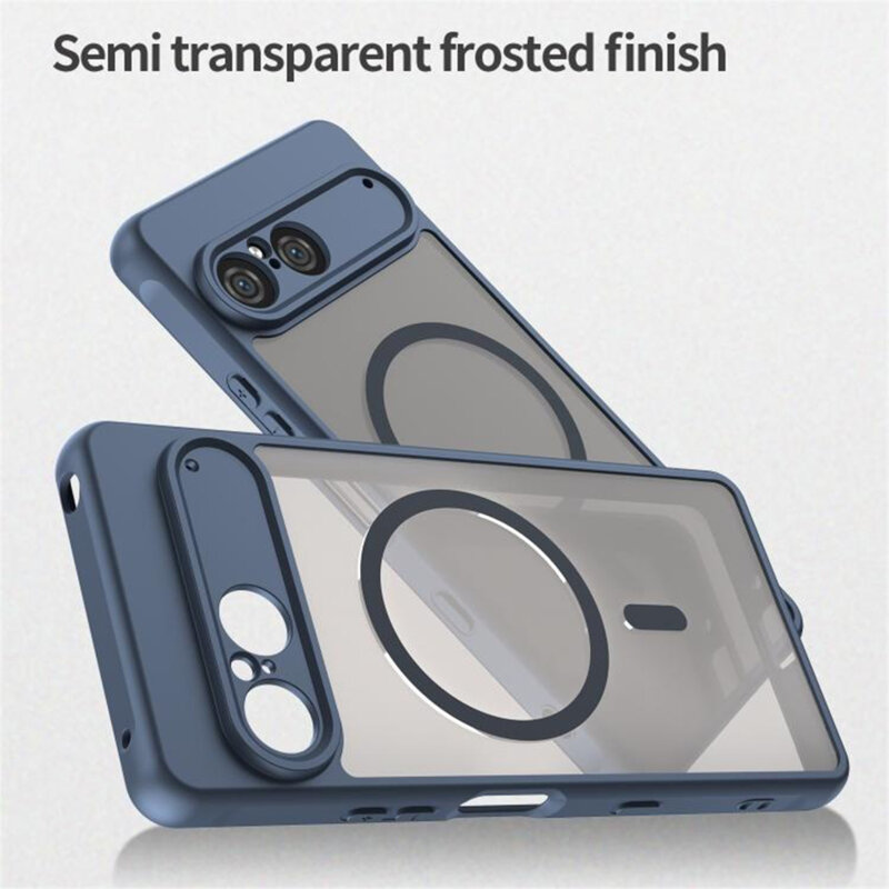 Husa Sony Xperia 10 VII Techsuit HaloFrost II MagSafe, bleumarin