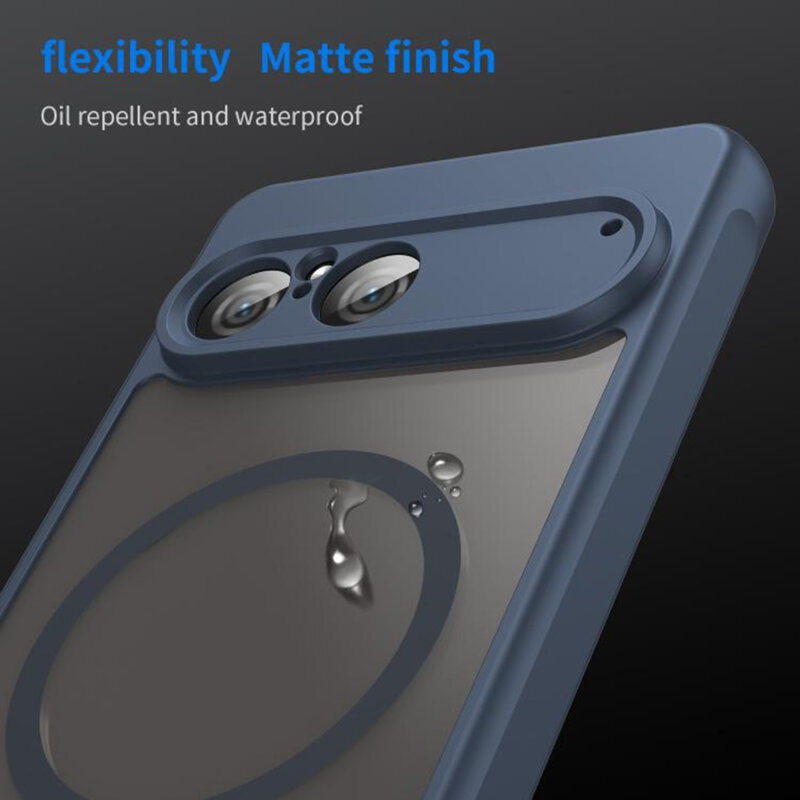 Husa Sony Xperia 10 VII Techsuit HaloFrost II MagSafe, bleumarin