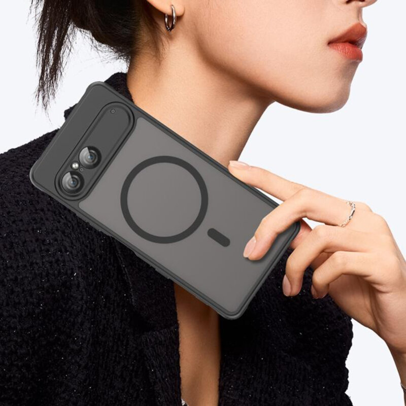 Husa Sony Xperia 10 VII Techsuit HaloFrost II MagSafe, negru