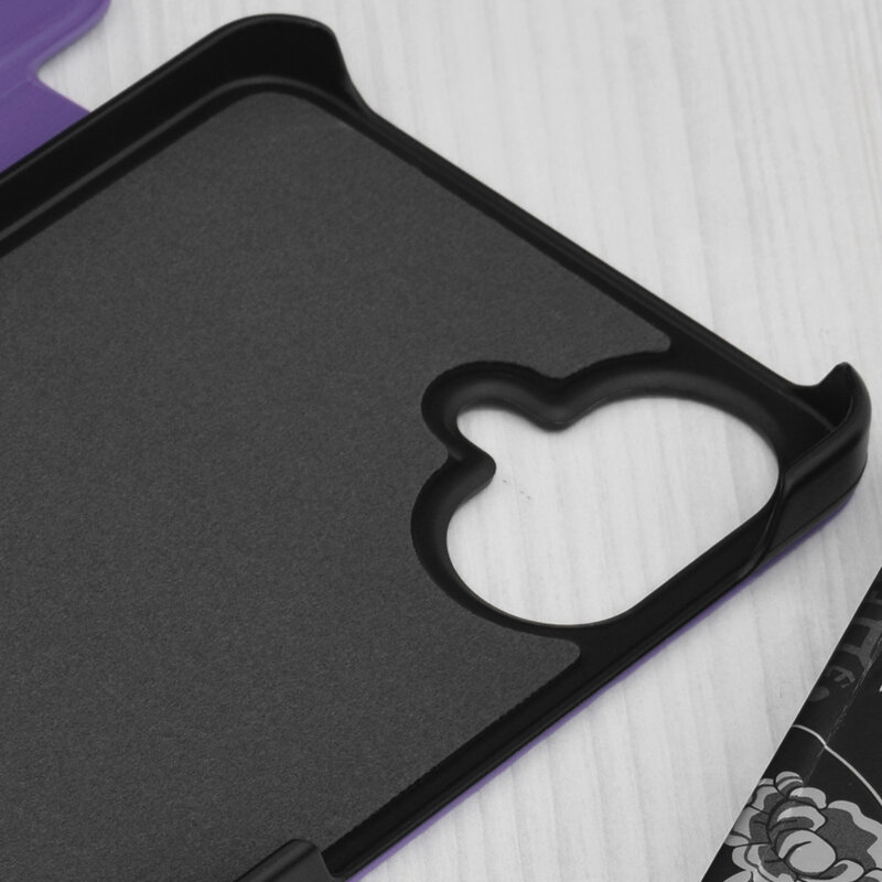 Husa Samsung Galaxy A07 4G Eco Leather View flip tip carte, mov