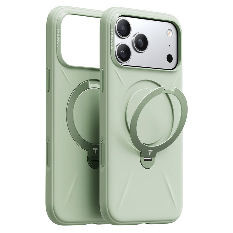 Husa iPhone 17 Pro Max Torras QPRO Silicone Series, verde