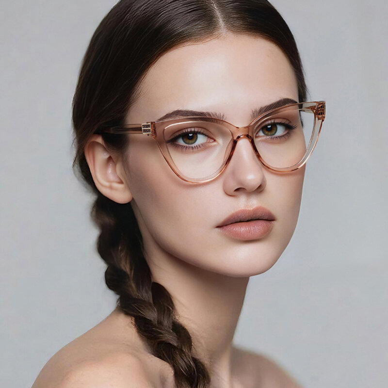 Ochelari antireflex dama pentru calculator Techsuit, maro, 2279