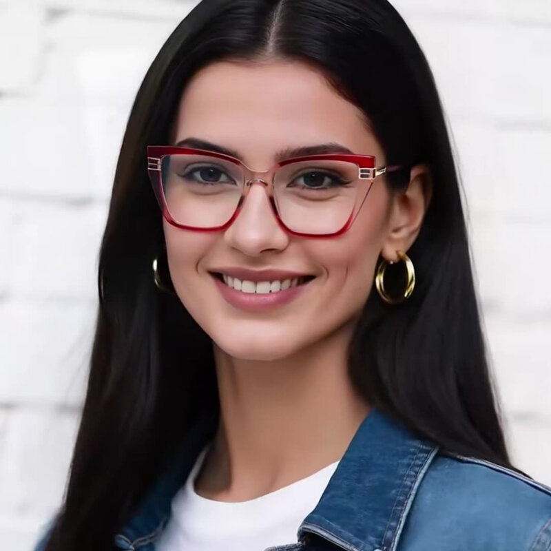 Ochelari antireflex dama pentru calculator Techsuit, negru/auriu, 2275