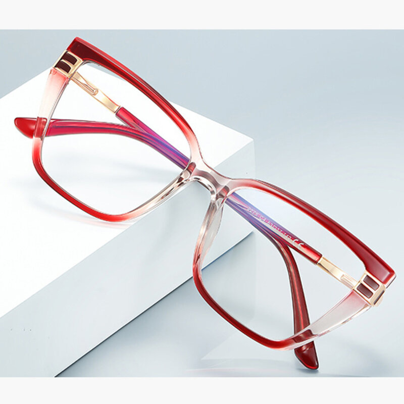 Ochelari antireflex dama pentru calculator Techsuit, negru/auriu, 2275