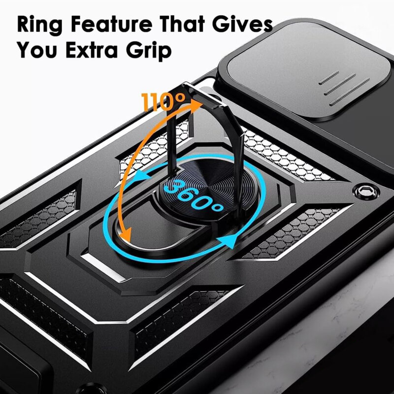 Husa Honor X7d 4G protectie camera Techsuit CamShield Series, auriu