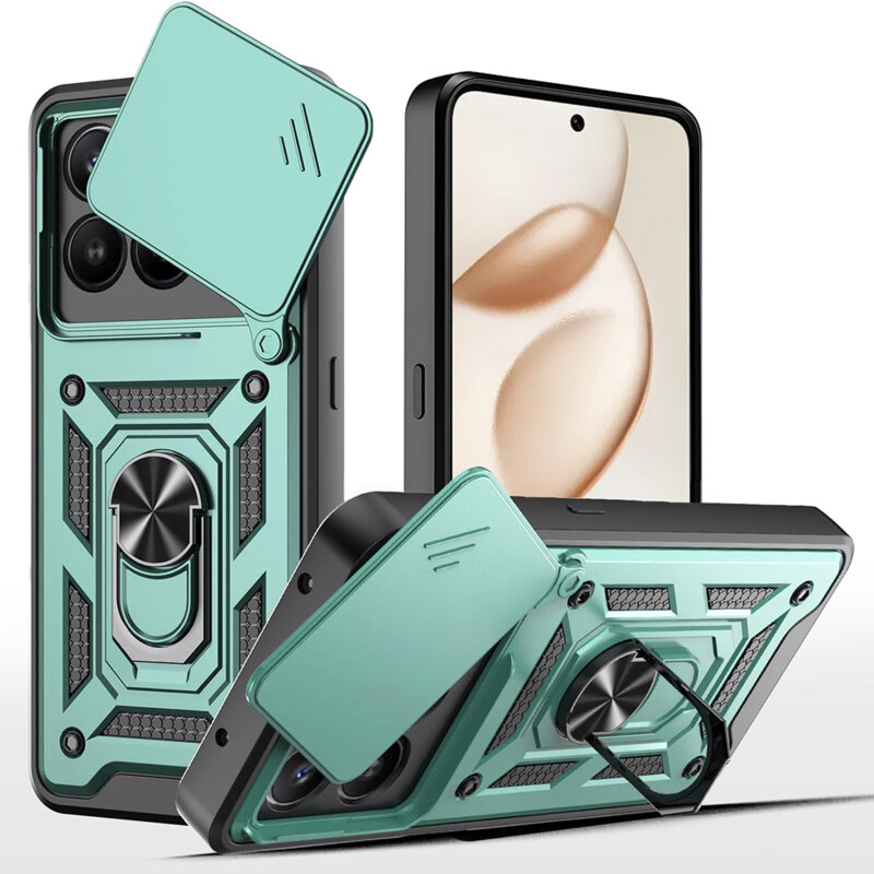 Husa Honor 400 Smart protectie camera Techsuit CamShield Series, verde