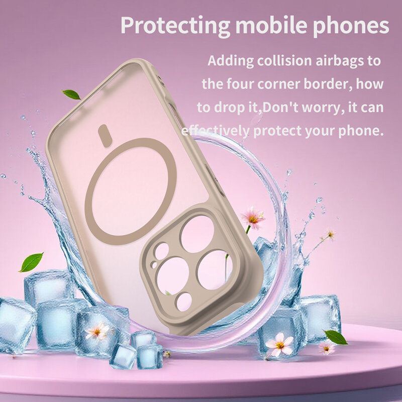 Husa iPhone 16 Pro Techsuit HaloFrost II MagSafe, auriu